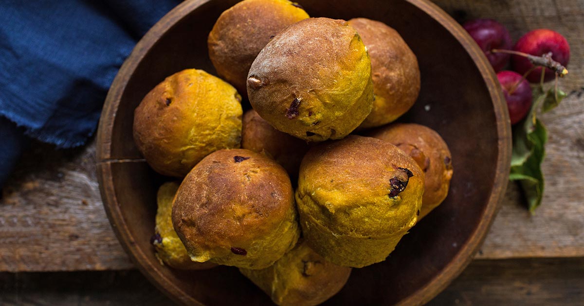 CranberryPumpkin Rolls Recipe King Arthur Flour