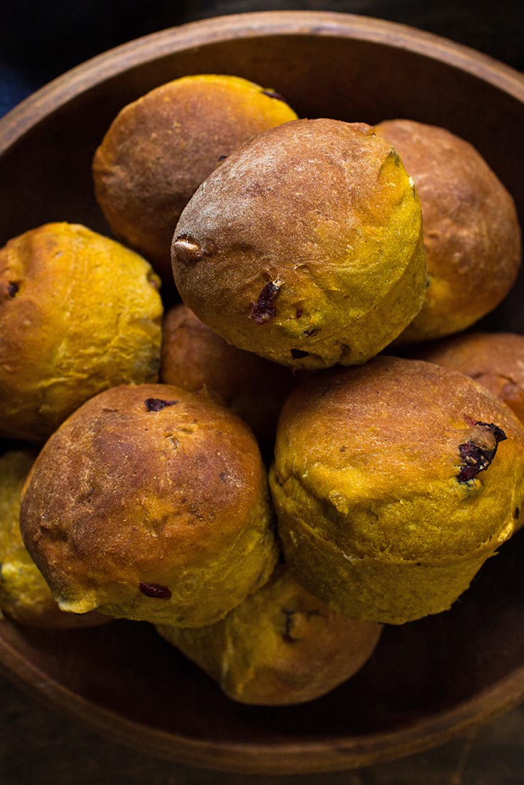 Cranberry-Pumpkin Rolls Recipe