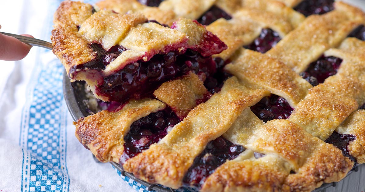 vegetable recipes baking with shortening Blueberry Arthur Blue Ribbon King Flour  Recipe Pie