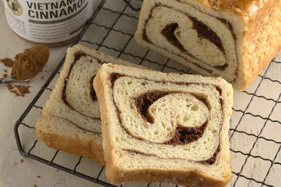 SugarGlazed CinnamonSwirl Bread Recipe King Arthur Flour