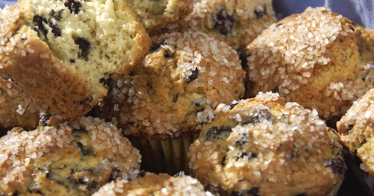 Freezer-Case Blueberry Muffins Recipe | King Arthur Flour