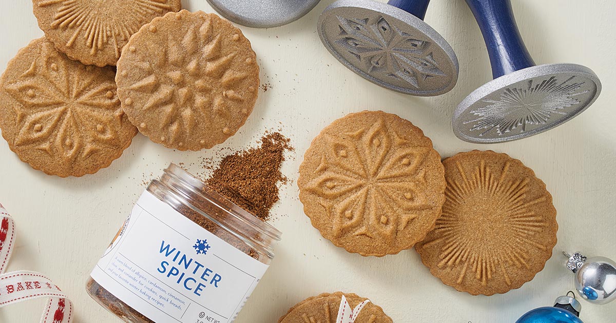 Winter Spice Stamp Cookies Recipe King Arthur Flour