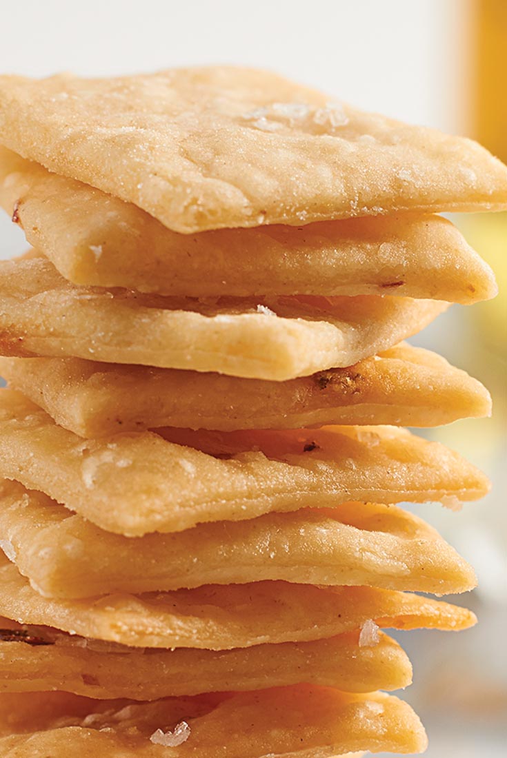 Garlic Chickpea Crackers Recipe