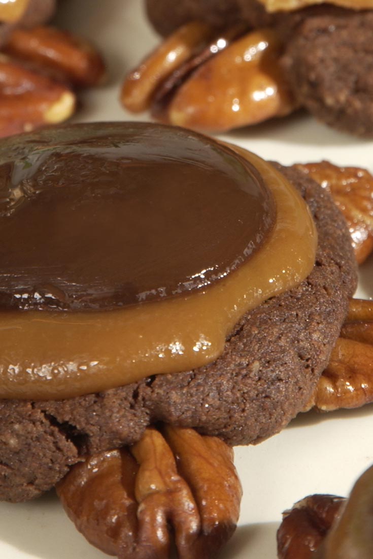 Chocolate Turtle Cookies Recipe