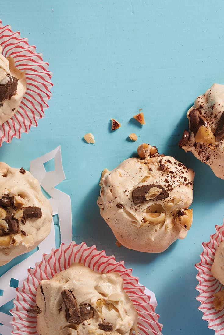 Chunky Hazelnut Meringues Recipe
