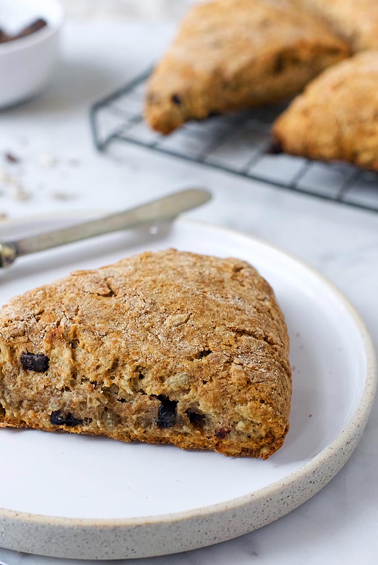 Dark Chocolate and Sunflower Spelt Scones Recipe