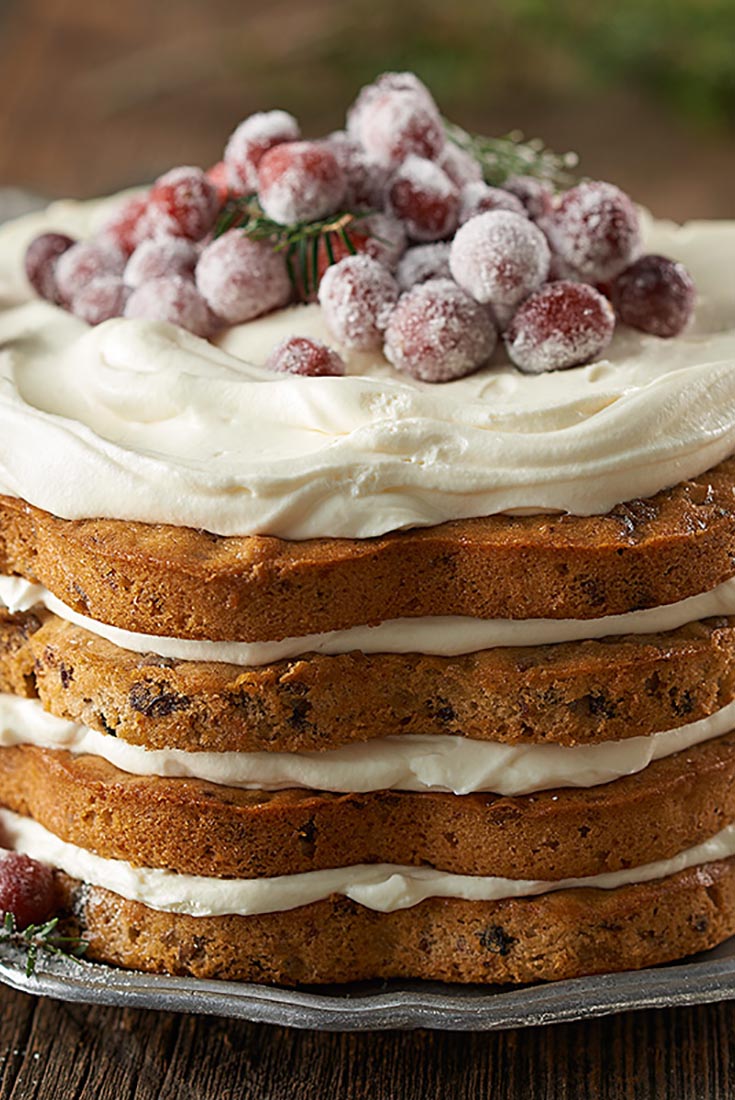 Lofty Layered Fruitcake Recipe